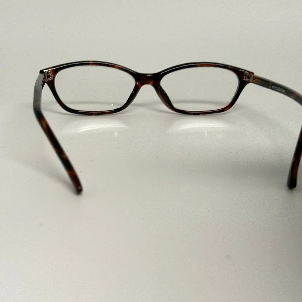 Tortoise Shell Cat Eye Eyeglass Frames Brown Rhinestone Accents‎ 4533 GZ9941/309